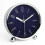 (Blue)Metal Shell Round Desktop Alarm Clock 1