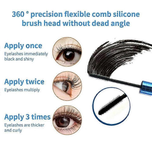 Mascara with Thinning Lashes Waterproof Volumizing Mascara, Long-lasting Smudge-proof Eyelash 2
