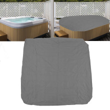 190 silberbeschichtete Spa-Abdeckung 207x207x30cm grau