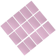 50PCS Waterproof Aluminum Business Cards Rose Gold 54x86mm