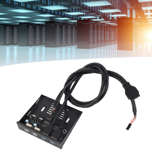 3,5-Zoll-Frontpanel USB 3.0-Hub, 4-Port, Eisen-Leiterplatte