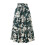 (M,Green)Women's Bohemian Floral Tiered Maxi Skirt 1