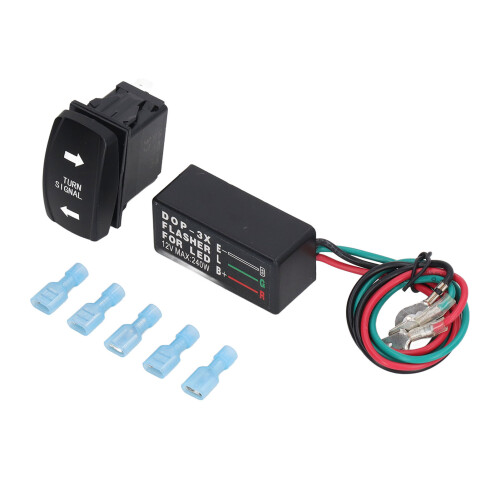 Interruptor rocker para señal de giro LED impermeable 240W 12V 1