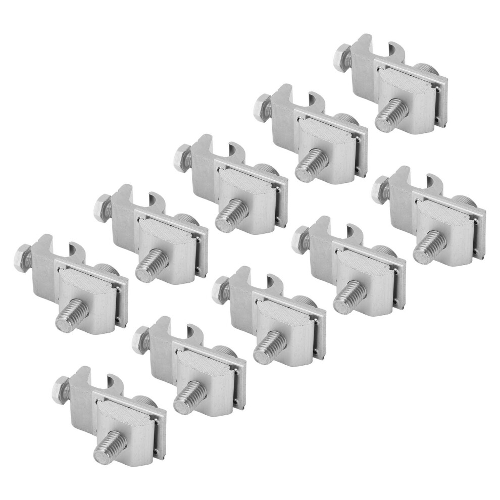 10Pcs Solar Mounting Grounding Clamps For Photovoltaic Panel Support Parts 8301339656671
