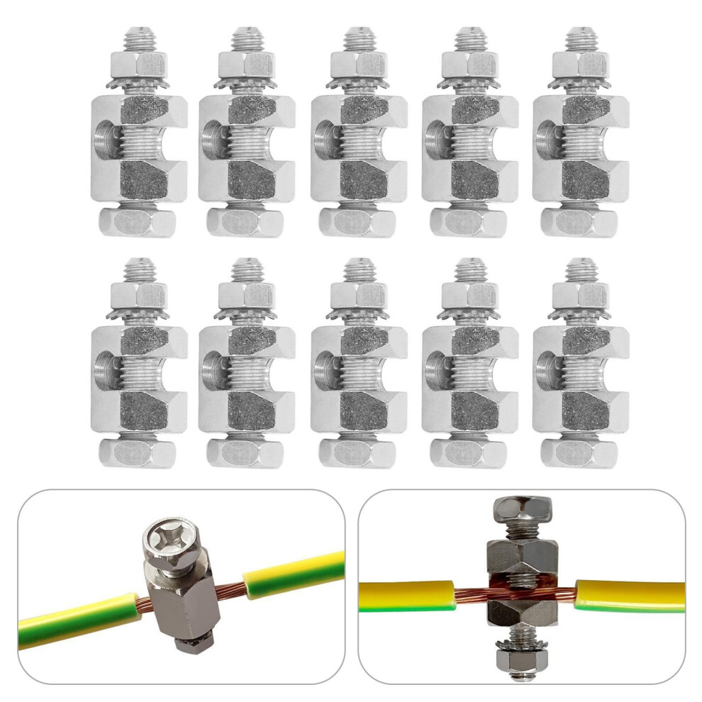`Lightning Protection Cable Clamp External Hex Copper Grounding For Pv Module 7901339656650