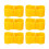 10Pcs Yellow Plastic Football Training Flag Pole Clip, 25mm Inner Diameter 15