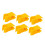 10Pcs Yellow Plastic Football Training Flag Pole Clip, 25mm Inner Diameter 1