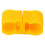 10Pcs Yellow Plastic Football Training Flag Pole Clip, 25mm Inner Diameter 13