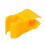 10Pcs Yellow Plastic Football Training Flag Pole Clip, 25mm Inner Diameter 11