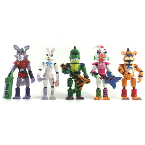 Five Nights At Freddys Security Breach 5 pièces figurines légères articulation mobile 2