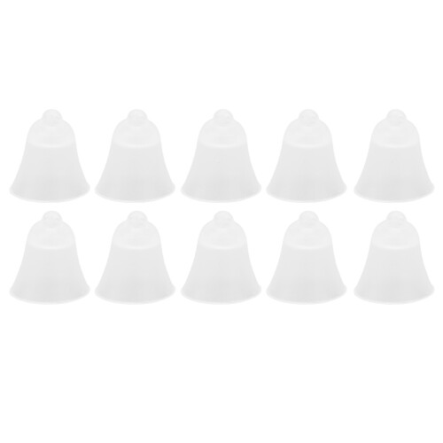 10 Stück 3-Loch-Hörverstärker-Domes, weiß, klein 1