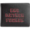 Black/Red Embroidered Bad Mother Leather Wallet. 2