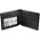 Black/Red Embroidered Bad Mother Leather Wallet. 4