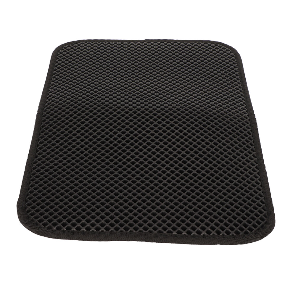 45x30cm Black Cat Litter Pad with Honeycomb Design and Waterproof Base-image-OPC-PJJMJKK-NEW