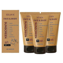 (3pcs)Grass-Fed Beef Tallow Sunscreen SPF50+ Sunblock Natural Mineral Sunscreen Non-Greasy for Face Body