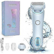 (blue)For Dusk Glide Pro 3.0 Waterproof Razor for Women - Wet & Dry Shaver for Painless Hair Removal on Legs, Arms, Underarms