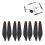 24 Stück Propellerblätter Mini3Pro 75x17mm 44g Schwarz/Orange 16