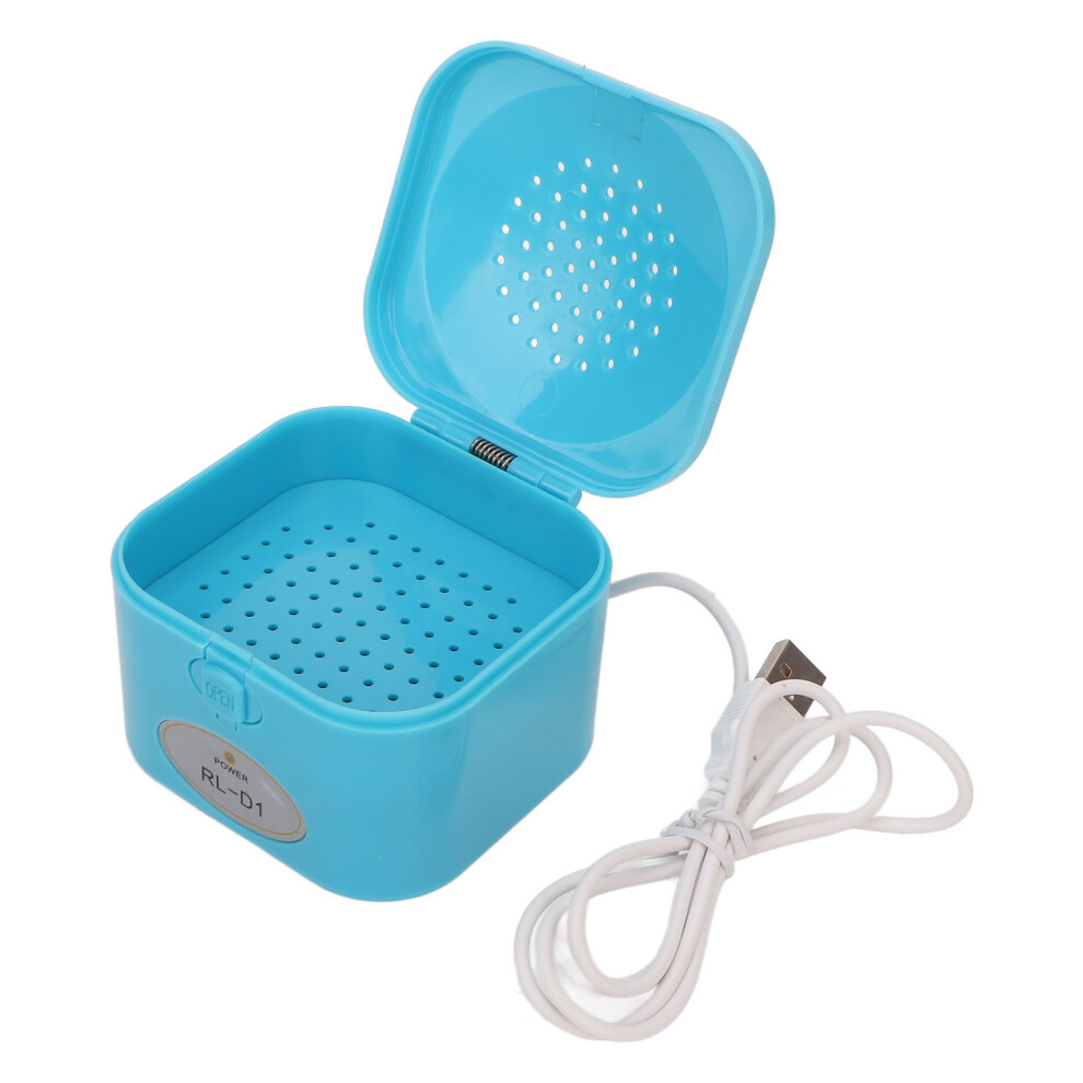 Blue Automatic Hearing Aid Dehumidifier - Prolongs Lifespan