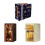 Porta-libros rompecabezas de madera multicolor 11x18x23 cm 800g 14