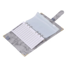 A6 PU-Leder Budget-Ordner, 6-Loch, 18,5 x 13 cm