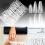360pcs Clear Long Coffin Almond Stiletto False Nail Tips 8