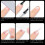 360pcs Clear Long Coffin Almond Stiletto False Nail Tips 10