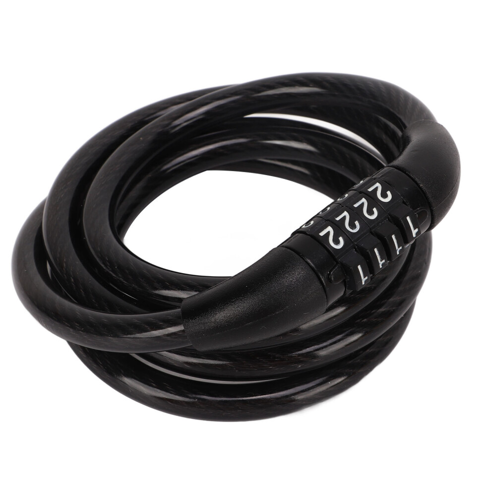 Durable Bicycle Cable Lock 4 Digit Combo Anti Theft Lock for Scooter Motorcycle-image-OPC-PJJMSP7-NEW
