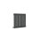 (600x590mm Single Horizontal) SIMPLE BATHROOMS Anthracite Oval Column Radiators 4