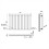 (600x767mm Single Horizontal) SIMPLE BATHROOMS Anthracite Oval Column Radiators 3