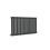 (600x1003mm Single Horizontal) SIMPLE BATHROOMS Anthracite Oval Column Radiators 4