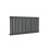 (600x1180mm Single Horizontal) SIMPLE BATHROOMS Anthracite Oval Column Radiators 4