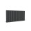 (600x1180mm Double Horizontal) SIMPLE BATHROOMS Anthracite Oval Column Radiators 4