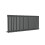 (600x1416mm Single Horizontal) SIMPLE BATHROOMS Anthracite Oval Column Radiators 4