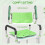 Homcom (Green) HOMCOM Rust-Free Aluminium Bath Chair with Adjustable Height 4