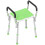 Homcom (Green) HOMCOM Rust-Free Aluminium Bath Chair with Adjustable Height 2