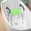 Homcom (Green) HOMCOM Rust-Free Aluminium Bath Chair with Adjustable Height 6