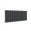 (600x1416mm Double Horizontal) SIMPLE BATHROOMS Anthracite Oval Column Radiators 4