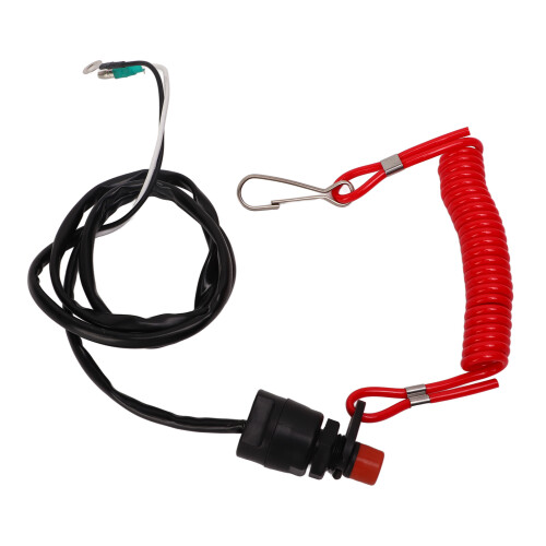 Waterproof ABS Outboard Engine Stop Switch 95cm for T40 T60 T85 1