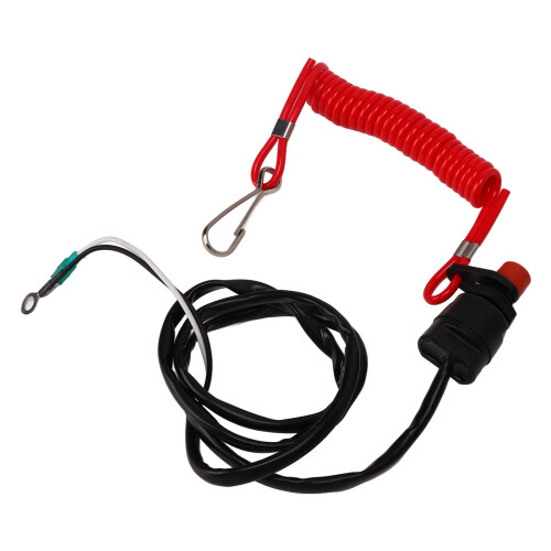 Waterproof ABS Outboard Engine Stop Switch 95cm for T40 T60 T85