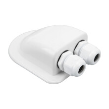 Pasacables ABS para cableado solar IP68 impermeable de entrada doble para cableado de RV autocaravanas y barcos