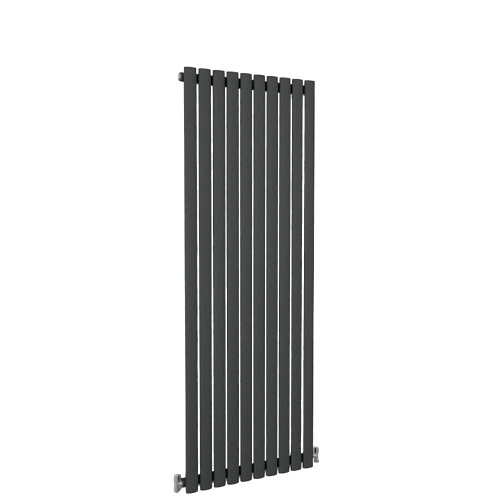 (1600x590mm Single Vertical) SIMPLE BATHROOMS Anthracite Oval Column Radiators 2