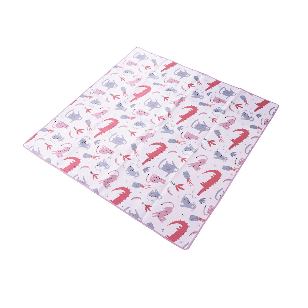 Large Waterproof Baby Play Mat 110x110cm, Slip-Resistant Crawling Mat