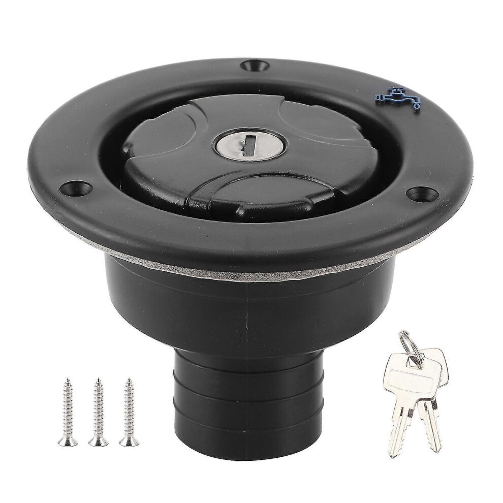 RV caravane camping-car verrouillable étanche par gravité Réservoir d’eau douce d’entrée d’eau avec 2 clés