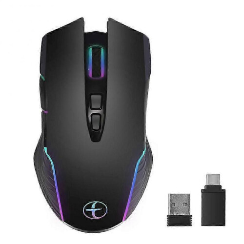 Wireless Mouse Mouse Jiggler Mouse Mover LED Rechargeable 2.4G Mause Ergonomic Mini Mouse USB Optica
