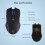 Wireless Mouse Mouse Jiggler Mouse Mover LED Rechargeable 2.4G Mause Ergonomic Mini Mouse USB Optica 2