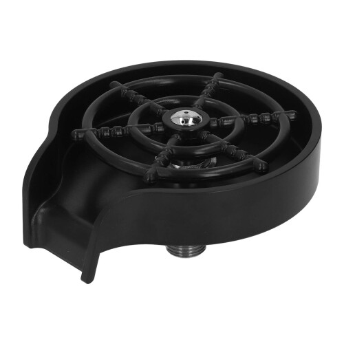 High Pressure Automatic Glass Rinser Bar Sink Cup Washer ABS Black 1