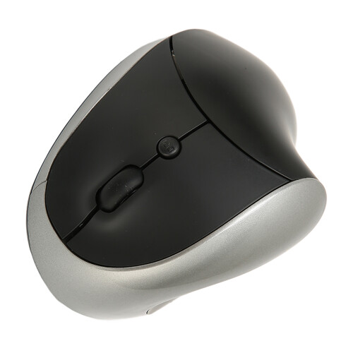 Ratón vertical inalámbrico 2,4 GHz 800-2400 DPI gris 2