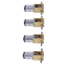 6V DC Geared Motor Set - 4 Stuks Sterke Geleidbaarheid Dubbele As Turbine Worm Snelheidsreductie 8RPM 13RPM 26RPM 68RPM