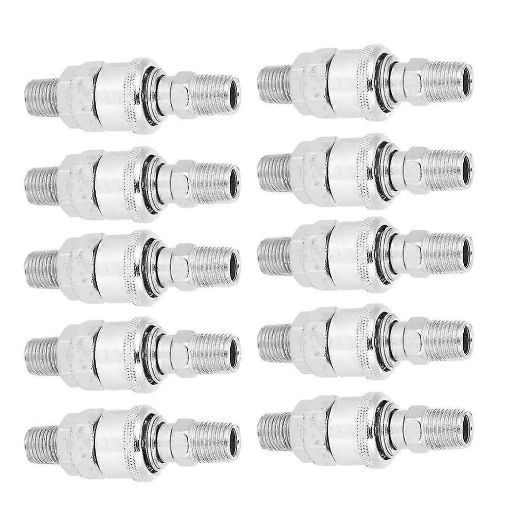 10Pcs Self-Locking C-Type Male Female Quick Release Air Compressor Connector Barb For Pu Hose 9038048152338