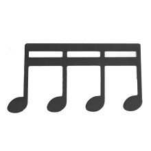 Sheet Music Clip Metal Note Pattern Delicate Music